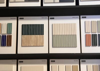 Handmade look wall tile samples in many colors in Evansville IN