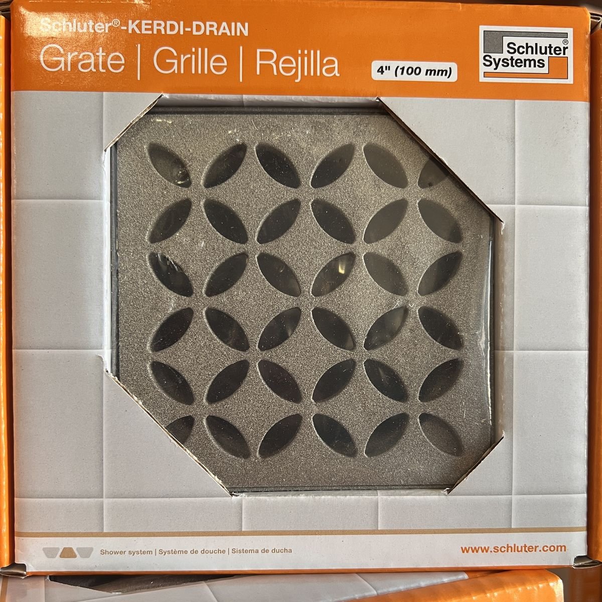 Schluter Kerdi-Drain shower grate in stock in Evansville IN